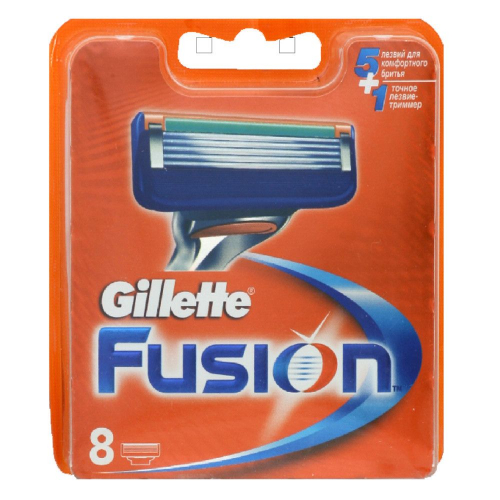 GILLETTE  FUSION  Cменные кассеты для бритья  8шт