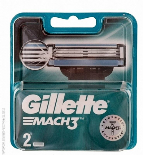 GILLETTE  MACH3  Cменные кассеты для бритья  2шт