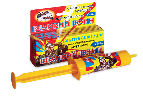 Великий Воин ГЕЛЬ 45г (60шт/м) МУРАВЬИ ВХ