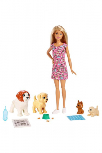 Barbie®  и щенки
