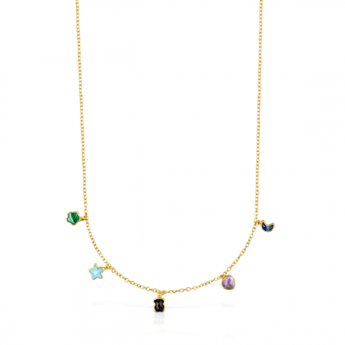 Glory Necklace in Gold Vermeil with Gemstones