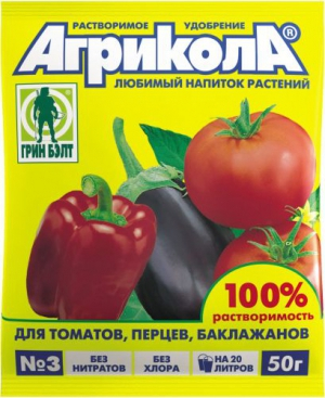 Агрикола3 томат,перец,баклажан (пак.50г) 100шт/м Техноэкспорт