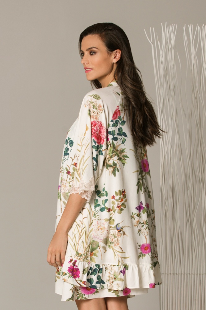 Ст.цена 3260 руб. 61495 Халат женский - SUMMER 2019 M/L (46/48) цветочный 000 (61495)