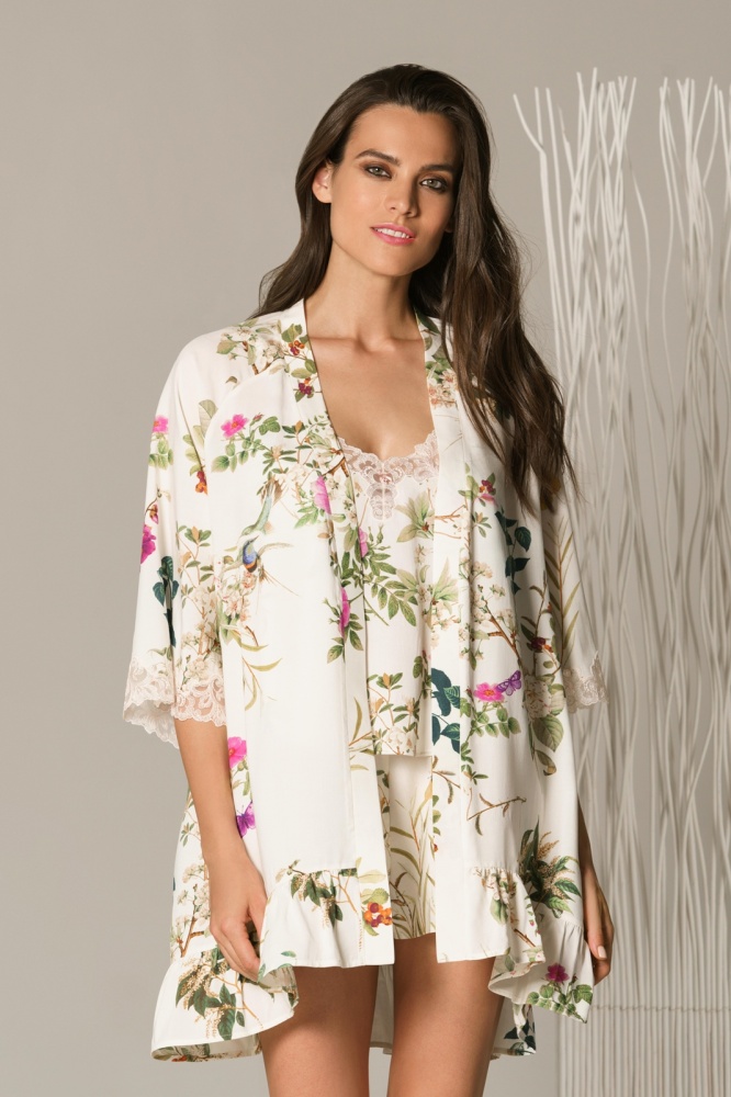 Ст.цена 3260 руб. 61495 Халат женский - SUMMER 2019 M/L (46/48) цветочный 000 (61495)