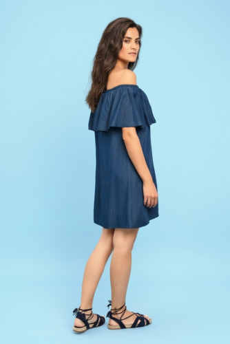 Ст.цена 2610 руб. 61367 Платье женское - SUMMER 2018 L (48) тёмно-синий 000 (61367)