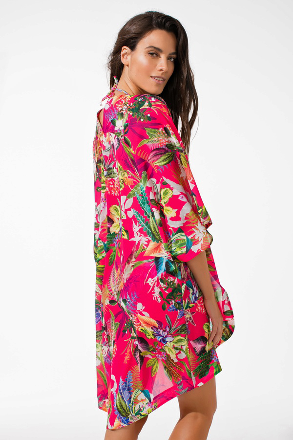Ст.цена 2430 руб. 60266-1 Туника женская - SUMMER 2017 2XL (52) розовый джунгли (60266-1)