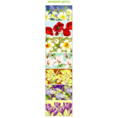 Пасхальная декоративная т/у плёнка Весенние цветы 7 термоэтике