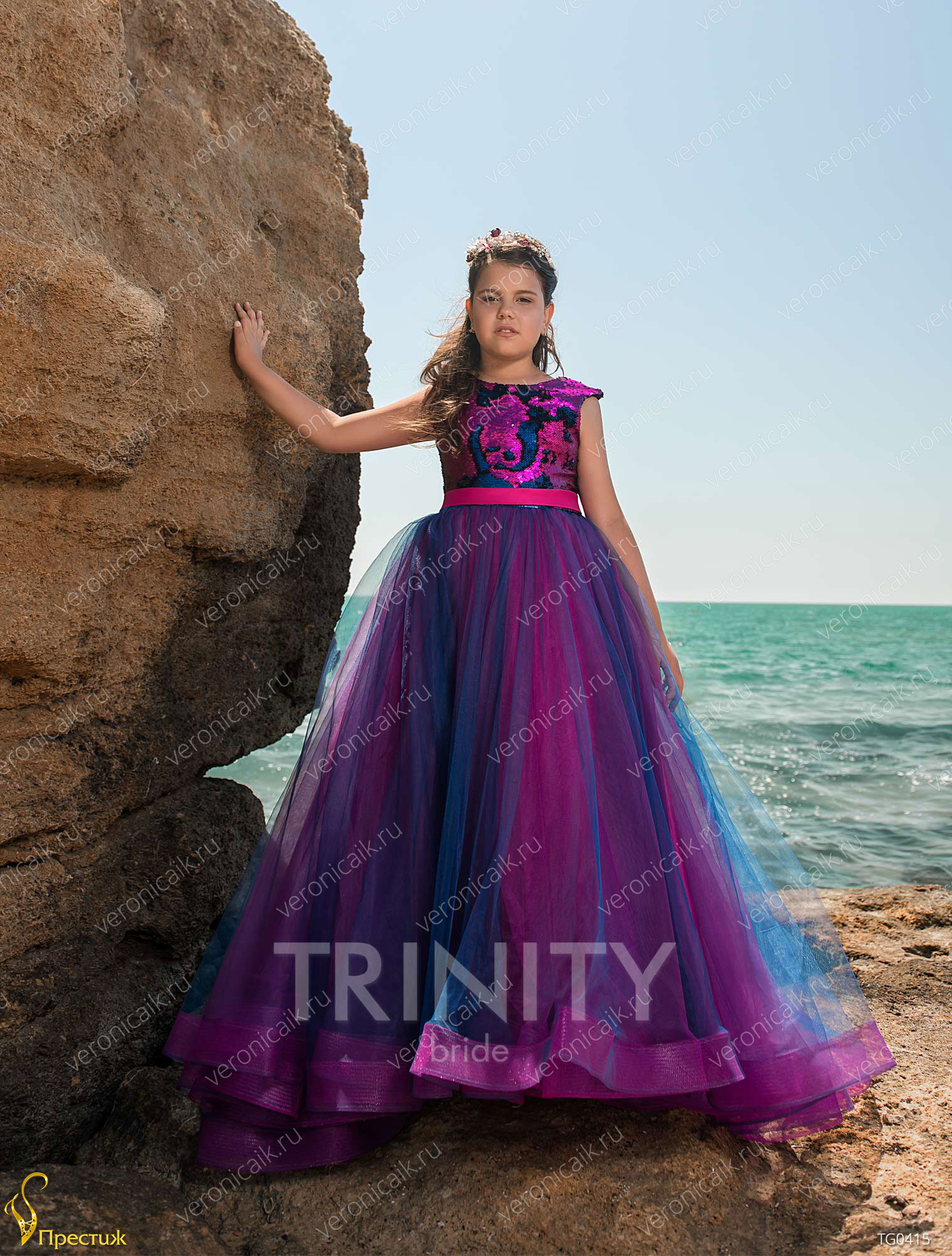 Платье бальное для девочки Престиж Trinity