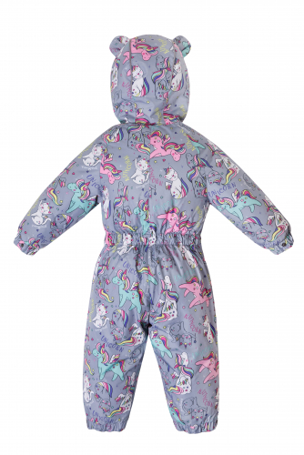 SP71020 GREY BABY OVERALL