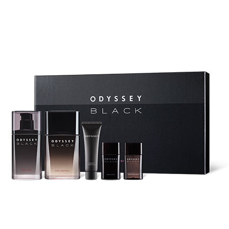 Odyssey black. Корейский набор для мужчин. Корейский набор для мужской кожи. Odyssey Black набор косметика. Одиссей Блэк.