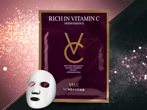 VC Омолаживющая тканевая маска ЛЮКС Rich in Vitamin C, (0717) 25 г