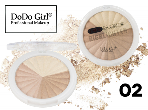 Хайлайтер DO DO GIRL I love U Makeup Highlighter, 3 цвета, ТОН 02