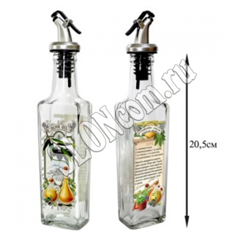 Бутылка для оливкового масла 200 мл с дозатором, 626-491