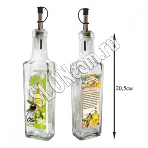 Бутылка для оливкового масла 200 мл с дозатором, 626-486