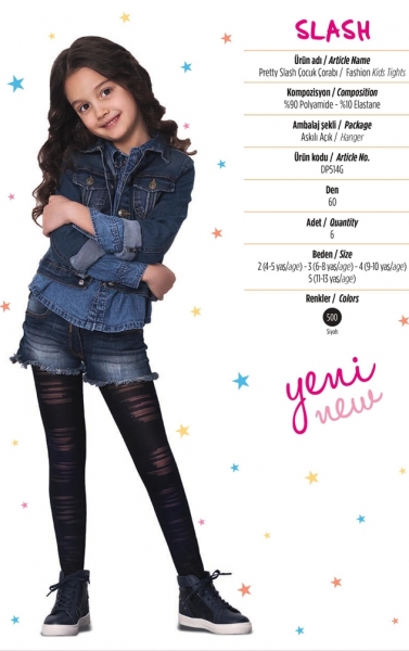 Колготки SLASH  60 DEN PNT ЧЕРНЫЙ