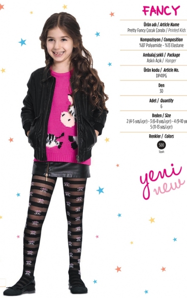 Колготки FANCY 30 DEN PNT ЧЕРНЫЙ