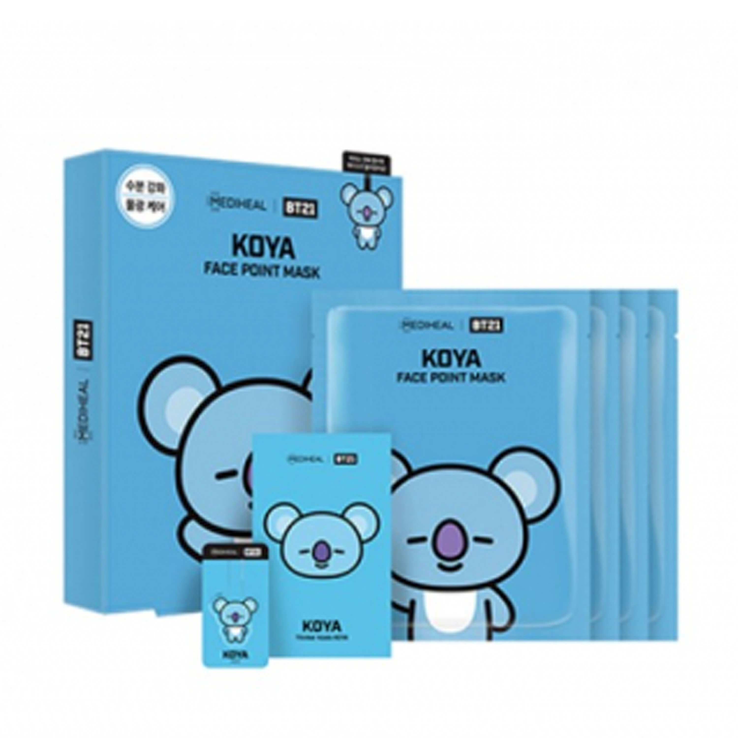 Корейская маска упаковка. Маска тканевая для лица Корея bt21. Mediheal bt21 Koya face point Mask. Mediheal bt1 маска для лица. Маски для лица BTS Mediheal.