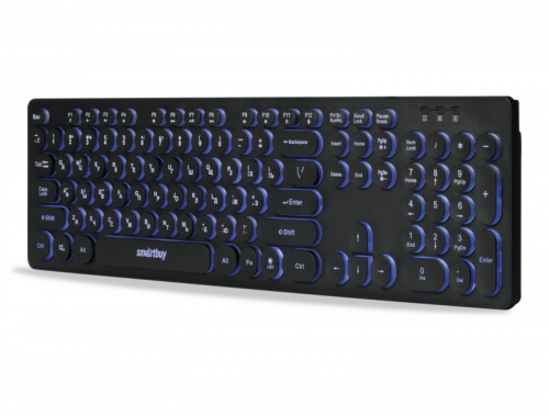 Клавиатура Smartbuy 328 USB мультимедийная с подсветкой черная (SBK-328U-K)
