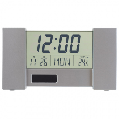 Perfeo часы-будильник CITY (PF-S2056) черный (время, температура, дата)