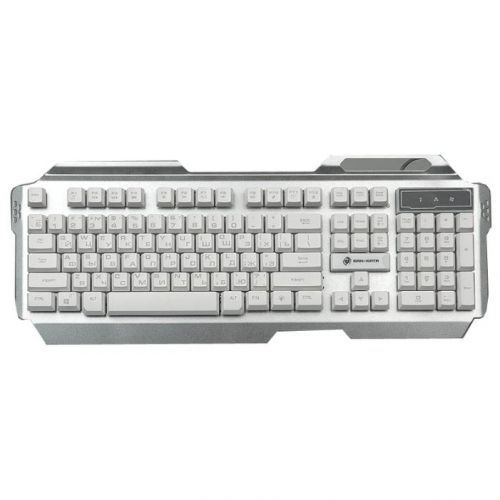 Клавиатура Dialog KGK-25U SILVER Gan-Kata - игровая с подсветкой 3 цвета , корпус металл, USB черная