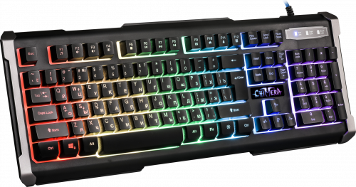 Клавиатура Defender GK-280DL Chimera игровая, проводная, RGB подсветка