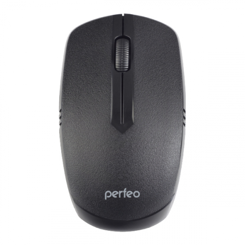 Мышь Perfeo Plan беспроводная, 3 кнопки 1200dpi USB, черная (PF_A4504)
