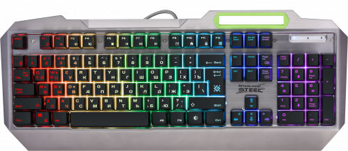 Клавиатура Defender GK-150DL Renegade игровая, проводная, RGB подсветка