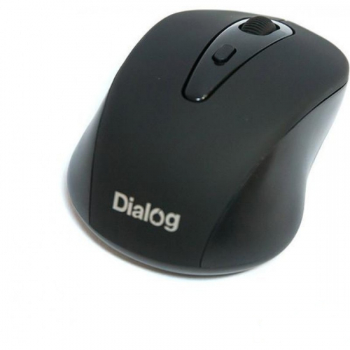 Мышь Dialog MROP-05U Pointer RF, беспроводная, 3 кнопок + ролик прокрутки, USB, черная