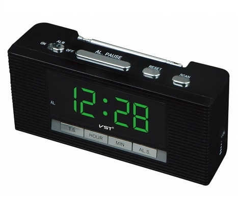 Часы электронные настольные VST-740/2 с радио (зеленые символы)