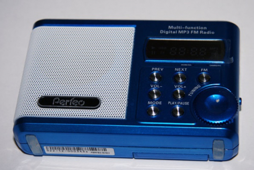 Радиоприемник Perfeo Sound Ranger, FM MP3 USB microSD In/Out ридер, BL-5C 1000mAh синий