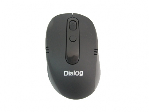 Мышь Dialog MROP-03U Pointer RF, беспроводная, 3 кнопок + ролик прокрутки, USB, черная