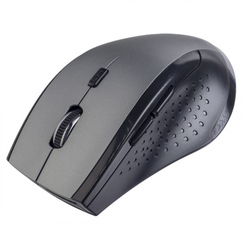 Мышь Perfeo Daily беспроводная, 6 кнопок 800-1600dpi USB, черно-серебристая (PF_A4508)