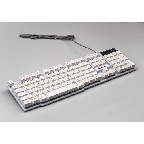 Клавиатура Dialog KGK-15U WHITE Gan-Kata игровая, белая, с подсветкой, USB.