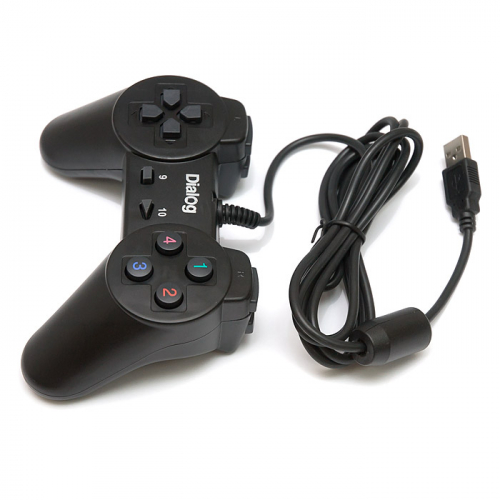 Геймпад Dialog Action GP-A01, 10 кнопок, USB, черный