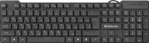 Клавиатура Defender OfficeMate HB-260 USB черная 104+12кн.,проводная мультимедиа
