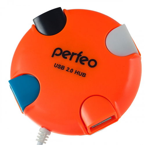 Разветвитель Perfeo (PF-VI-H020) Orange 4 порта USB