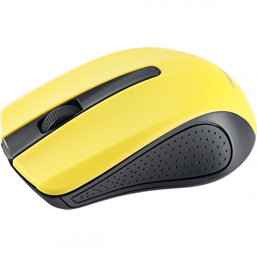 Мышь Perfeo Rainbow беспроводная, 3 кнопки 1000dpi USB, черно-желтая (PF_A3438)