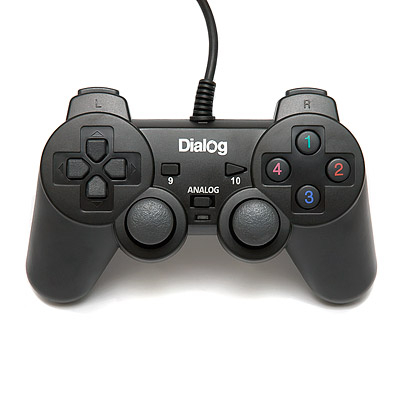 Геймпад Dialog Action GP-A11, 12 кнопок, вибрация, USB, черный