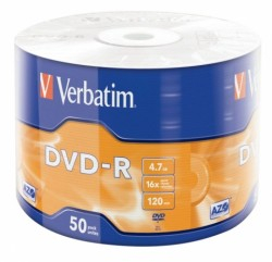 Диск Verbatim DVD-R 4.7GB 16X , балка (50)