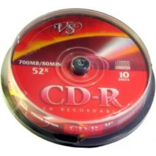 Диск VS CD-R 80 700MB 52X (10) (200), кейкбокс