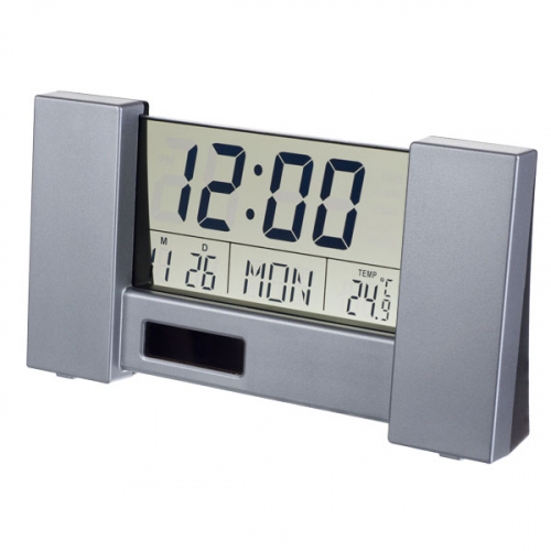 Perfeo часы-будильник CITY (PF-S2056) черный (время, температура, дата)
