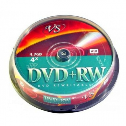 Диск VS DVD+RW 4.7GB 4X (10) (200), кейкбокс