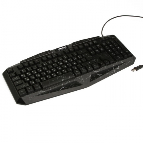 Клавиатура CBR KB 870 Armor, игровая,USB, 103 стандартных клавиши + 13 доп., подсветка рабоч
