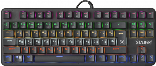 Клавиатура Defender GK-170L Stalker игровая, проводная, настраиваемая подсветка