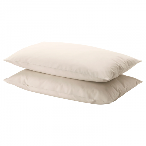 DVALA ДВАЛА, Наволочка, бежевый, 50x70 см. IKEA