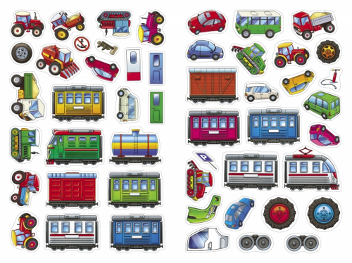 Поезда, тракторы и машины /Код 10304