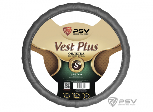 Оплётка на руль  PSV VEST (EXTRA) PLUS Fiber (Серый) S