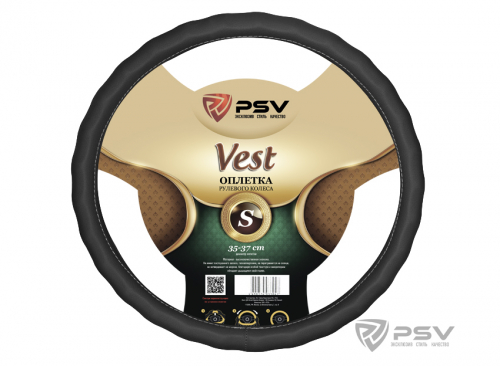 Оплётка на руль  PSV VEST (EXTRA) Fiber (Черный) S
