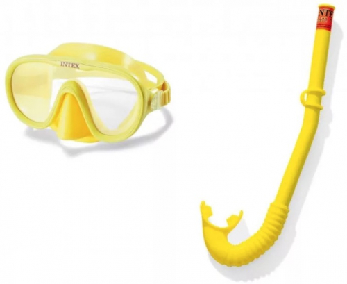 Набор для плавания маска / трубка Adventurer Swim, от 8лет, латекс, уп.6