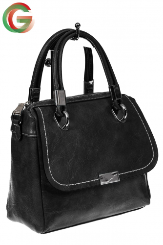 Летняя женская сумка из искусственной кожи, цвет черный